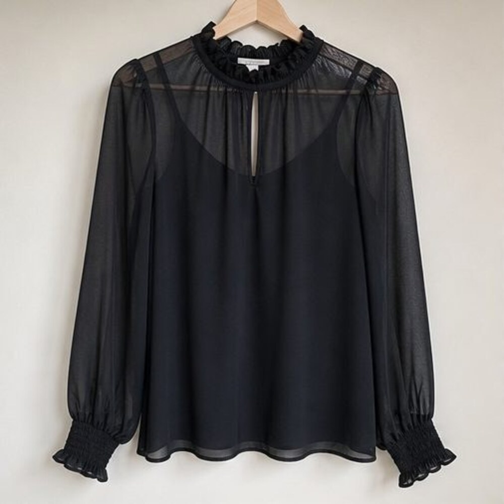 Sand Peplum Top